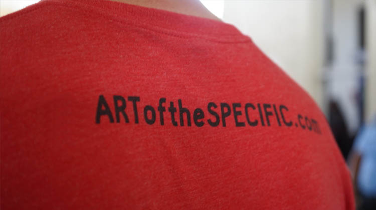 Shirt with TheARtofSpecific.com